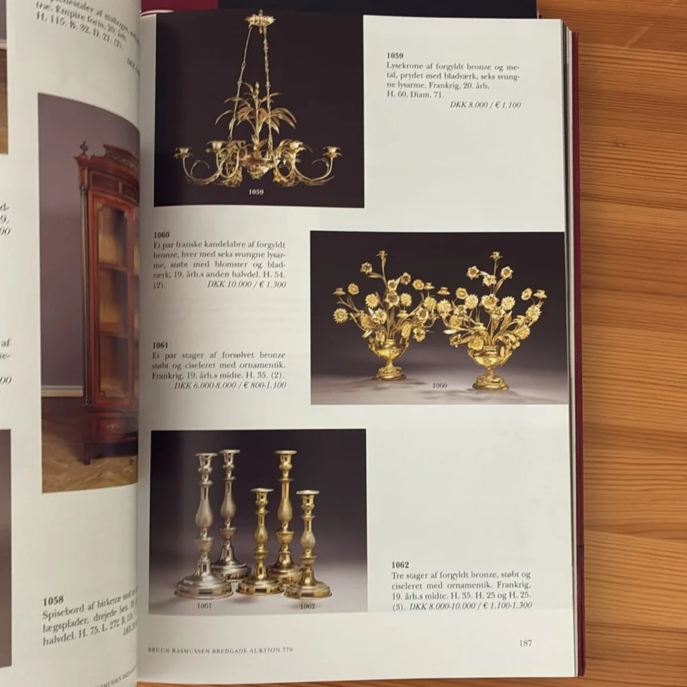 Bruun Rasmussen Auction Catalogs of Antiques